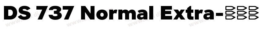 DS 737 Normal Extra字体转换